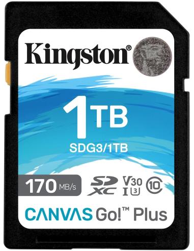 Kingston Canvas Go! Plus SDXC 1TB UHS-I U3 V30 Clase 10