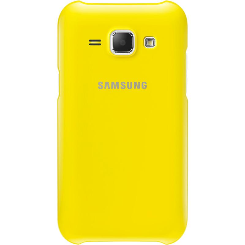 Samsung EF-PJ100B Funda para Smartphone Blanda Galaxy J1 Amarilla