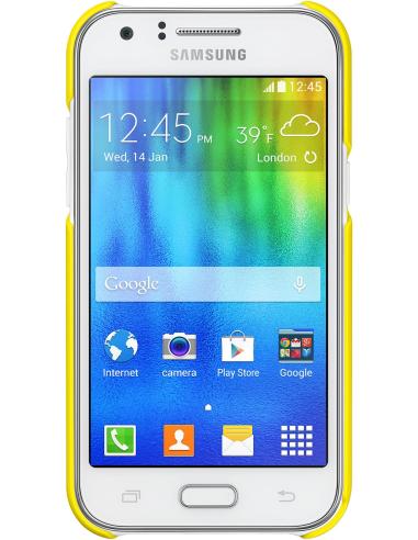 Samsung EF-PJ100B Funda para Smartphone Blanda Galaxy J1 Amarilla