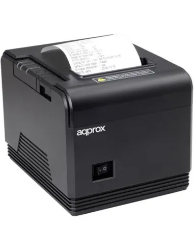 Approx AAPOS80AM Impresora de Tickets Térmica USB + Puerto Serie Negra