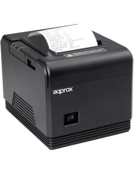 Approx AAPOS80AM Impresora de Tickets Térmica USB + Puerto Serie Negra