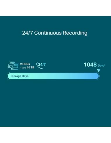 TP-Link VIGI NVR2016H Grabador de Video en Red (NVR) 16 canales Negro