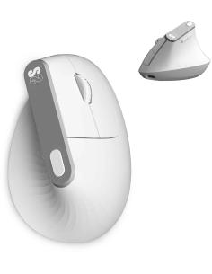 SUBBLIM SUBMO-EDNVW02 Ratón Inalámbrico Ergonómico 4000 DPI Bluetooth/2.4GHz Blanco-1376471