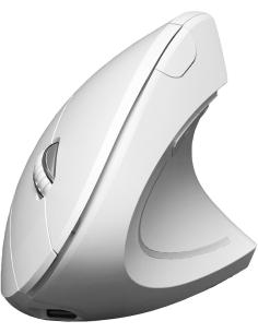 Subblim Glide Vertical Ergo Dual Ratón Vertical Ergonómico Inalámbrico para Diestros 1600 DPI Blanco-1376468