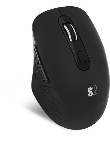 Subblim Curve Ergo Dual Ratón Ergonómico Inalámbrico 1600 DPI Negro