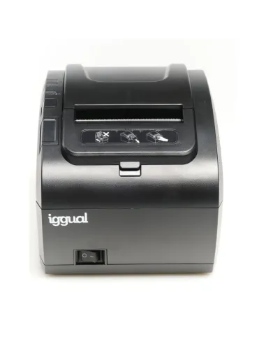 Iggual TP8002 Impresora de Tickets Térmica USB + Ethernet Negra