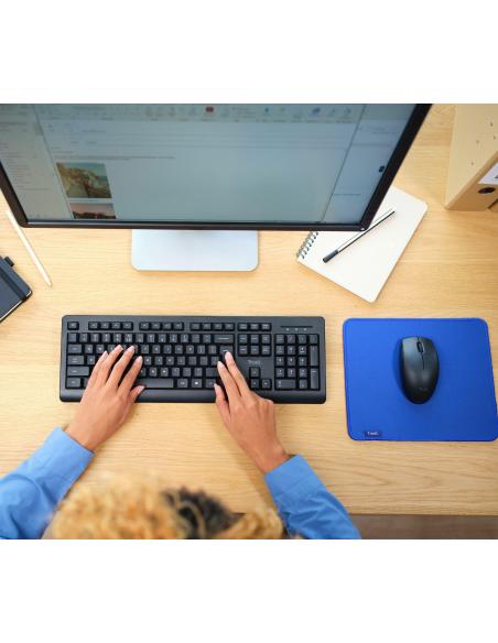 Trust Primo Kit Teclado + Ratón Inalámbricos Negros