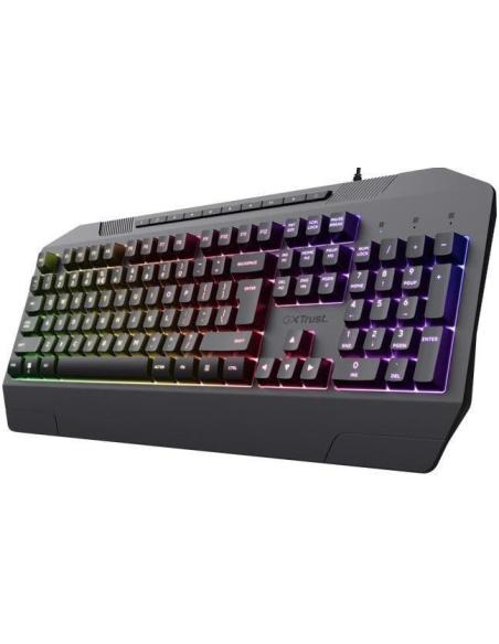 Trust Gaming GXT 836 EVOCX Teclado QWERTY LED USB Negro