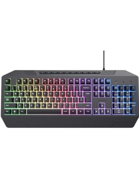 Trust Gaming GXT 836 EVOCX Teclado QWERTY LED USB Negro