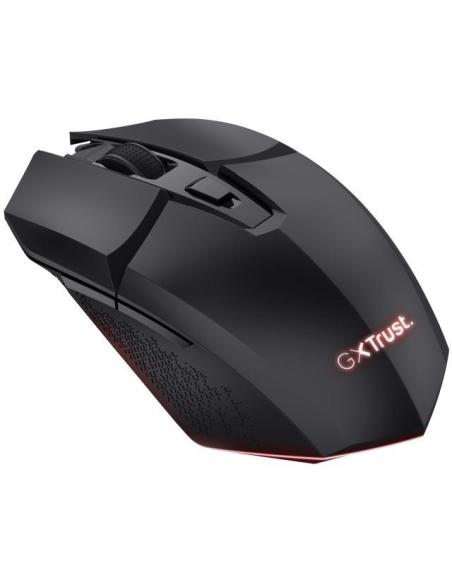 Trust GXT 110 FELOX Ratón Gaming Inalámbrico Iluminado 4800 DPI Negro