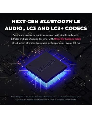 Creative Zen Hybrid Pro Auricular Inalámbrico Bluetooth ANC Negro