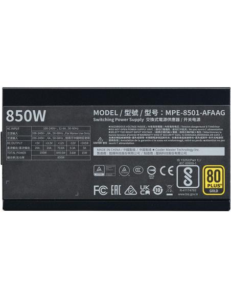 Cooler Master MWE Gold 850 V2 ATX 3.0 850W 80 Plus Gold Modular