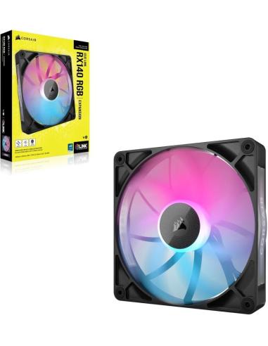 Corsair RX140 ICUE Link RGB Ventilador Suplementario 140mm Negro
