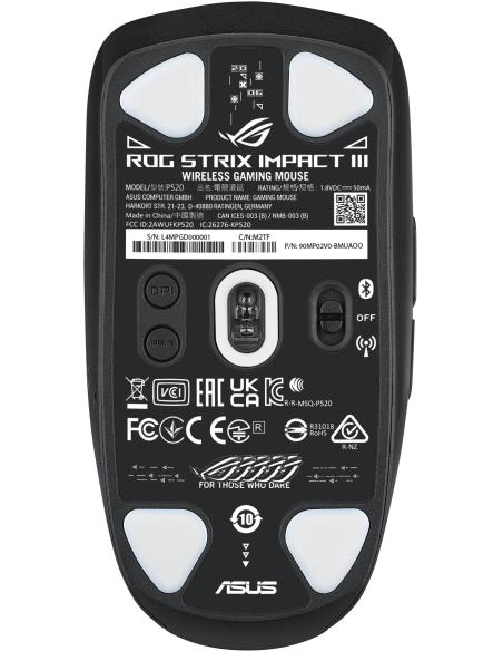 Asus ROG Strix Impact III Ratón Inalámbrico Gaming 36000 DPI