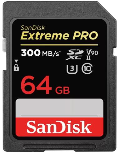 SanDisk Extreme PRO SDXC 64GB V90 Clase 10