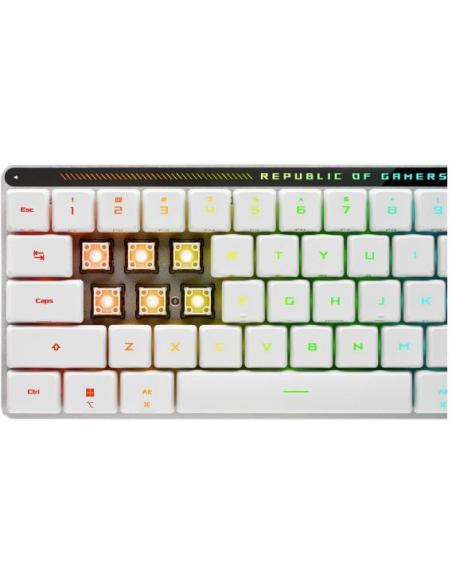 Asus ROG Falchion RX Low Profile Teclado Inalámbrico Gaming QWERTY Español Blanco