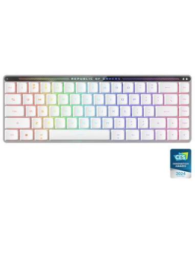 Asus ROG Falchion RX Low Profile Teclado Inalámbrico Gaming QWERTY Español Blanco