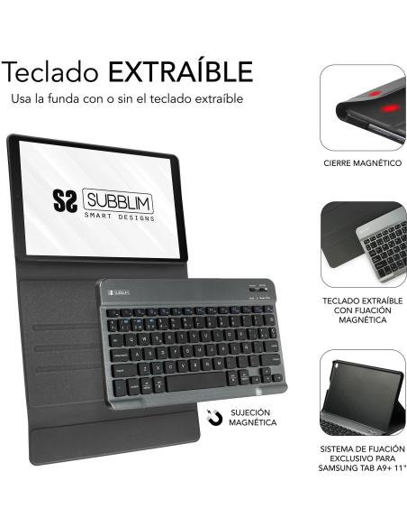 Subblim Keytab Pro Funda con Teclado para Samsung TAB A9+