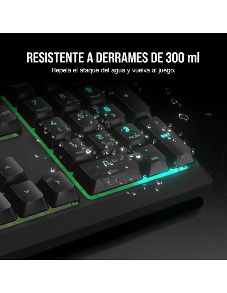 Corsair K55 CORE RGB Teclado Gaming Retroiluminado Negro