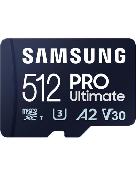 Samsung PRO Ultimate 512GB MicroSDXC UHS-I U3 A2 V30 + Adaptador SD