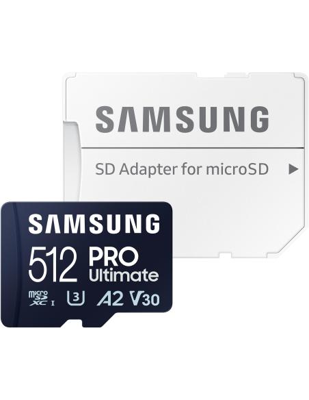 Samsung PRO Ultimate 512GB MicroSDXC UHS-I U3 A2 V30 + Adaptador SD