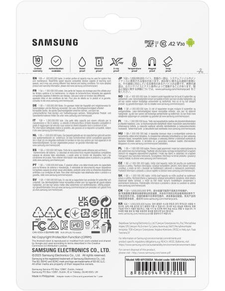 Samsung PRO Ultimate 256GB MicroSDXC UHS-I U3 A2 V30 + Adaptador SD