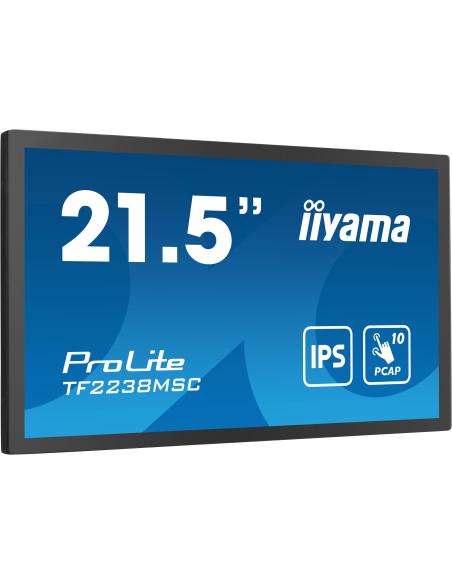 iiyama ProLite TF2238MSC-B1 21.5" Pantalla Interactiva IPS Full HD Táctil Negro