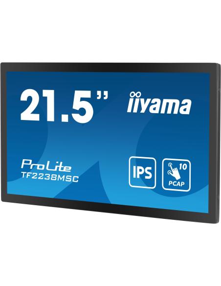 iiyama ProLite TF2238MSC-B1 21.5" Pantalla Interactiva IPS Full HD Táctil Negro