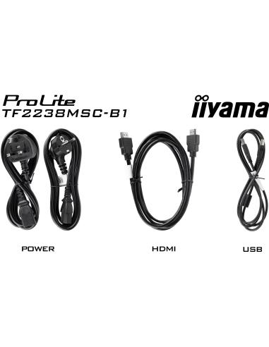 iiyama ProLite TF2238MSC-B1 21.5" Pantalla Interactiva IPS Full HD Táctil Negro