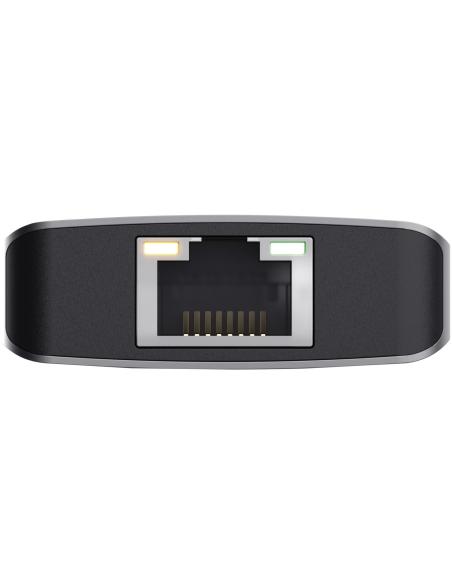 Trust Dalyx USB/USB-C/HDMI/RJ 6 Puertos Negro/Plata