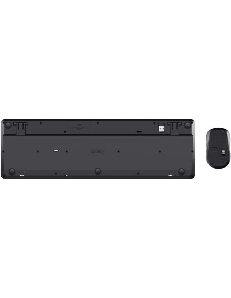 Trust TKM-360 Kit Teclado Inalámbrico + Ratón Inalámbricos 1600DPI Negros