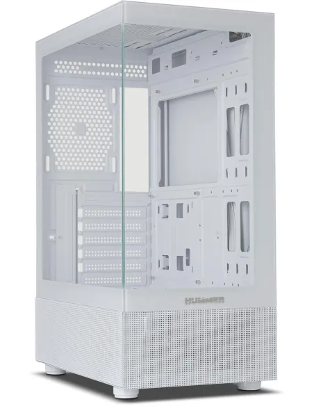 Nox Hummer Vision Midi Tower Cristal Templado USB 3.0 Blanco