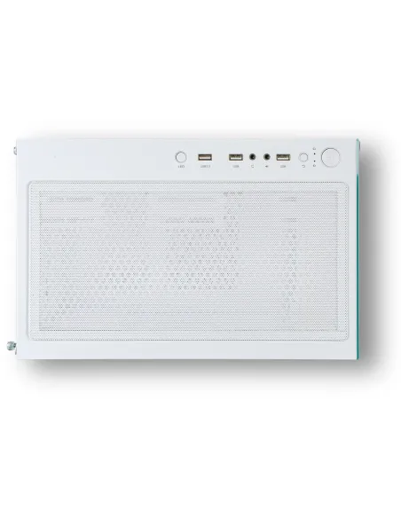 Nox Hummer Vision Midi Tower Cristal Templado USB 3.0 Blanco