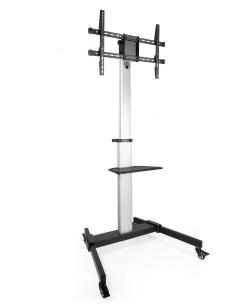 TooQ Hera FS1886M-B Soporte de Suelo con Ruedas 37"- 86" Máx. 50 Kg Plata-1372783