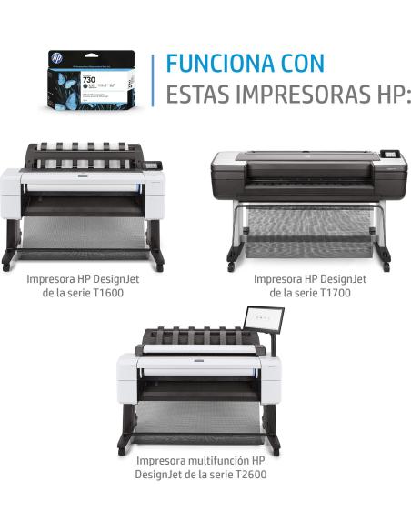 HP 730 P2V73A Cartucho de Tinta Gris