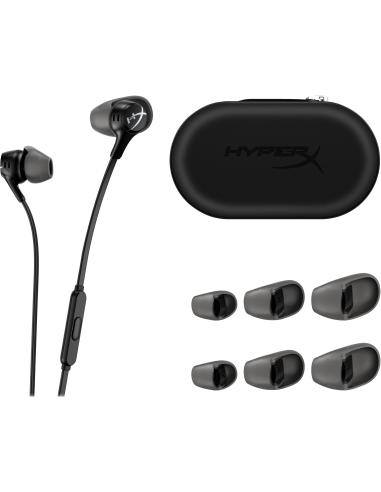 HyperX Cloud EarBuds II Auriculares Gaming Intraurales con Micrófono Negros