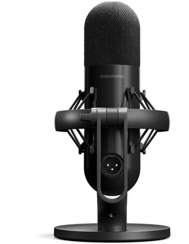 Steelseries Alias Pro Micrófono Condensador Cardioide XLR Negro + Mezclador de Canales