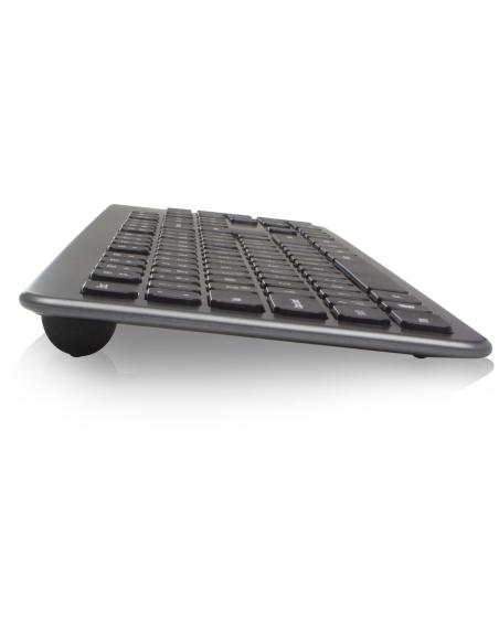 Ewent EW3272 Kit de Teclado Inalámbrico + Ratón Gris/Negro
