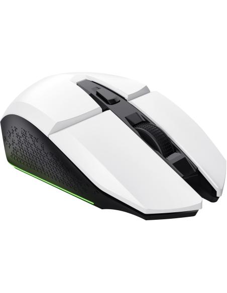 Trust GXT 110 FELOX Ratón Gaming Inalámbrico Iluminado 4800 DPI Blanco