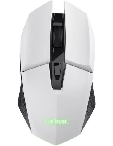 Trust GXT 110 FELOX Ratón Gaming Inalámbrico Iluminado 4800 DPI Blanco