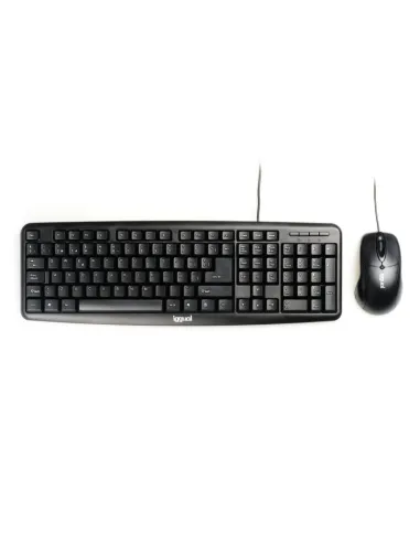 Iggual IGG316795 COM-CK-BASIC Combo Teclado y Ratón Negro