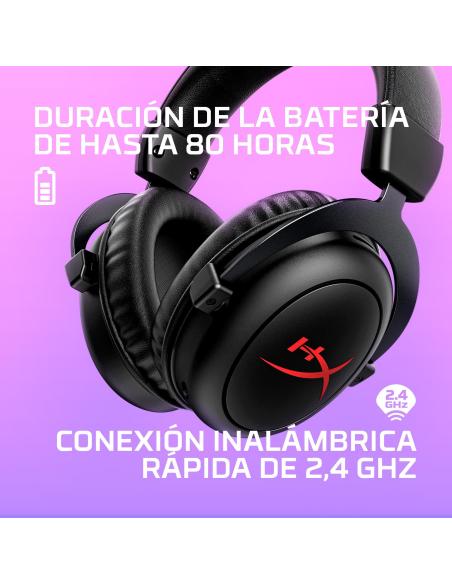 HyperX Cloud II Core Auriculares Gaming Inalámbricos DTS Negro/Rojo