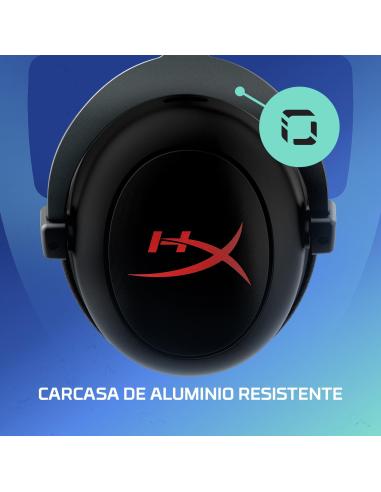 HyperX Cloud II Core Auriculares Gaming Inalámbricos DTS Negro/Rojo