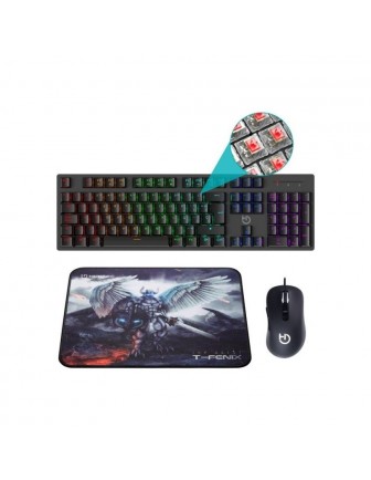 ⇒ Comprar Pack teclado+raton inalambrico 3 comf res dpi gaming raton 6d  retroiluminado ptr ▷ Más de 200 tiendas ✔️