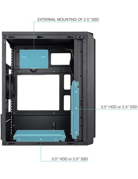TooQ TQC-4702U3C-B USB 3.2 Negra