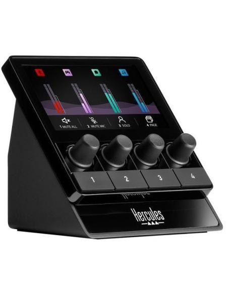 Hercules 4780933 Controlador de Audio 4 Botones Negro