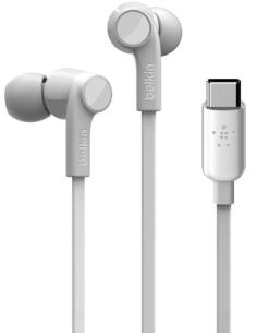 Belkin Rockstar Auriculares USB-C Blancos-1371348