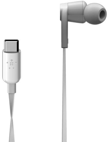 Belkin Rockstar Auriculares USB-C Blancos