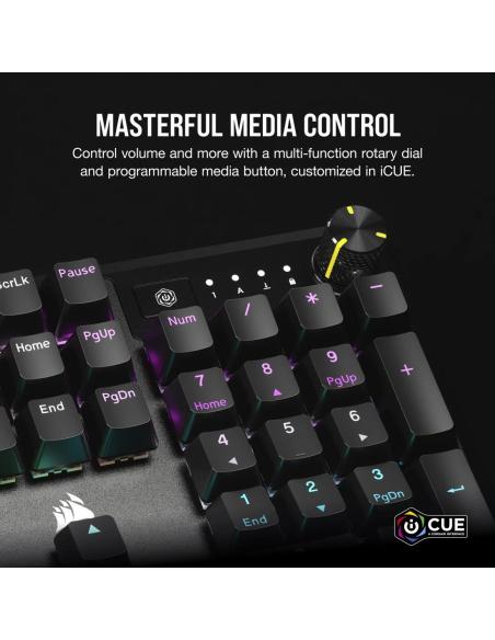 Corsair K70 Core RGB Teclado Mecánico Gaming USB-A MLX Red Negro