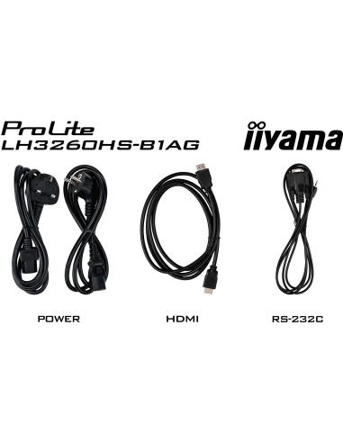 iiyama ProLite LH3260HS-B1AG 32" Pantalla Interactiva VA FullHD Negro